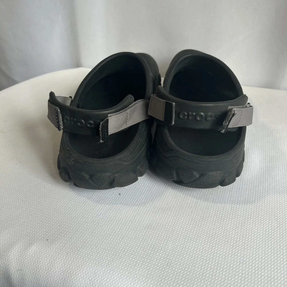Crocs Classic All-Terrain Clogs Iconic Comfort Black Size Men's 12 M Adjustable